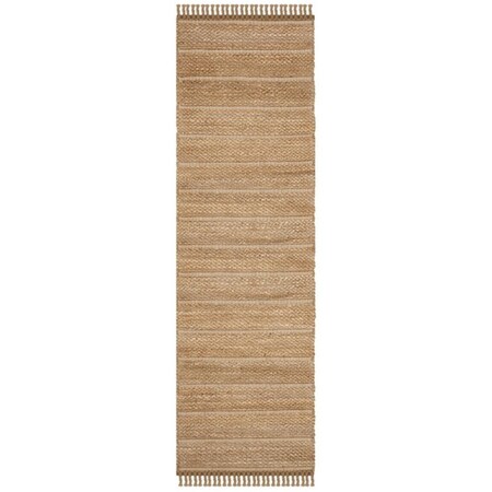 Safavieh 2 ft.-3 in. x 8 ft. Runner Natural Fiber Hand Woven Rug Natural & Light Grey NF550A-28